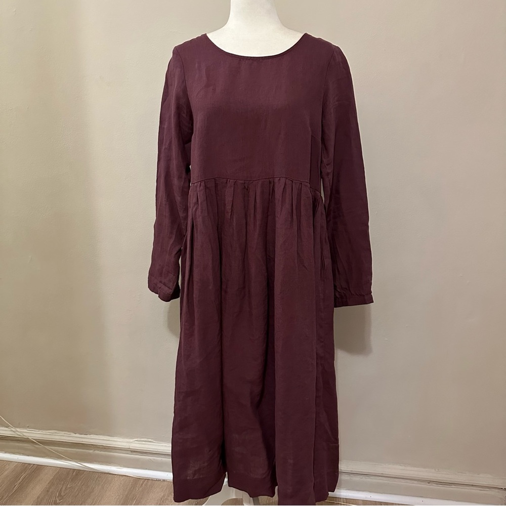 Son de flor retired Smock Dress, Long Sleeve - Lilac / S
